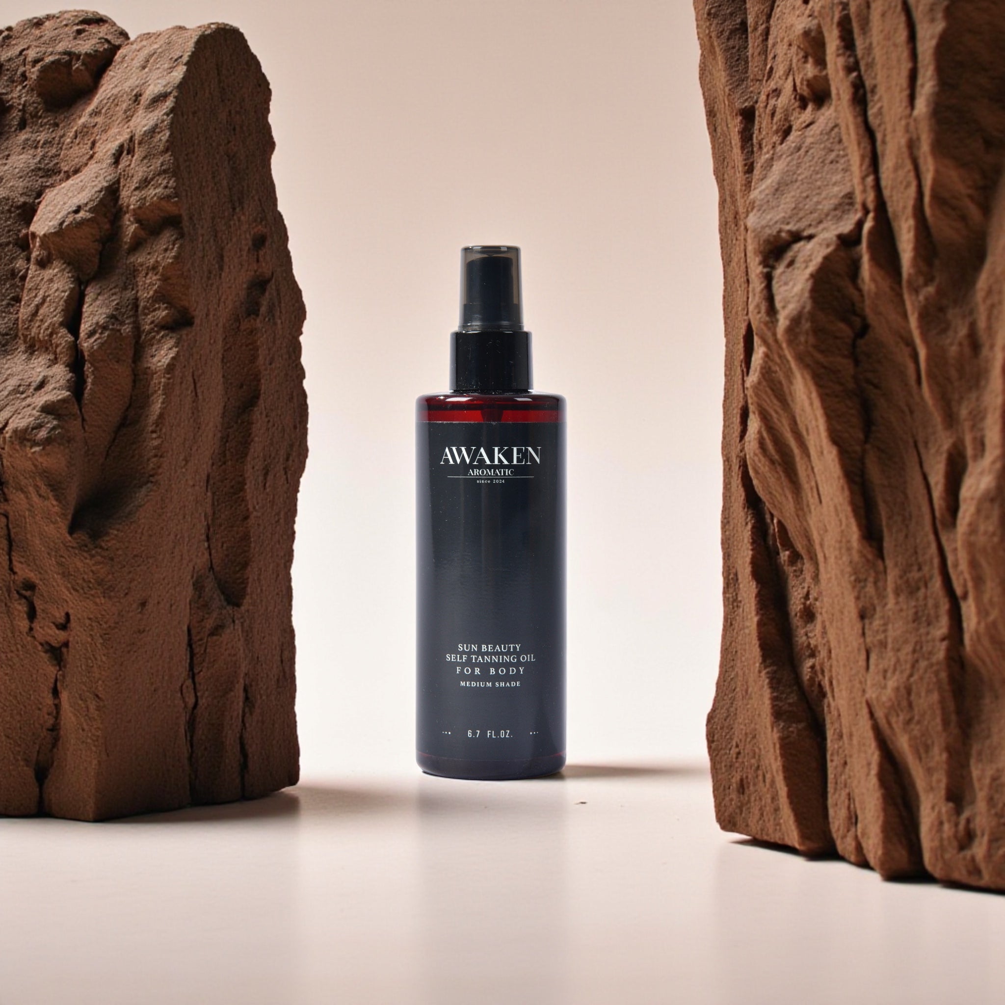 Awaken Aromatic Self Tanning Body Oil – Orta Ton Bronzlaştırıcı Yağ | Shea & Coconut Infused Dry Oil