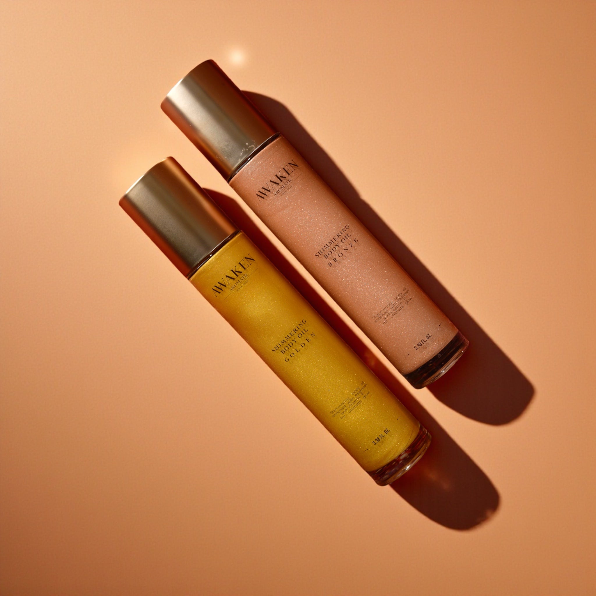 Awaken Aromatic Işıltılı Vücut Yağı – Bronz, Shea & Aloe Vera içeren Doğal Kuru Yağ