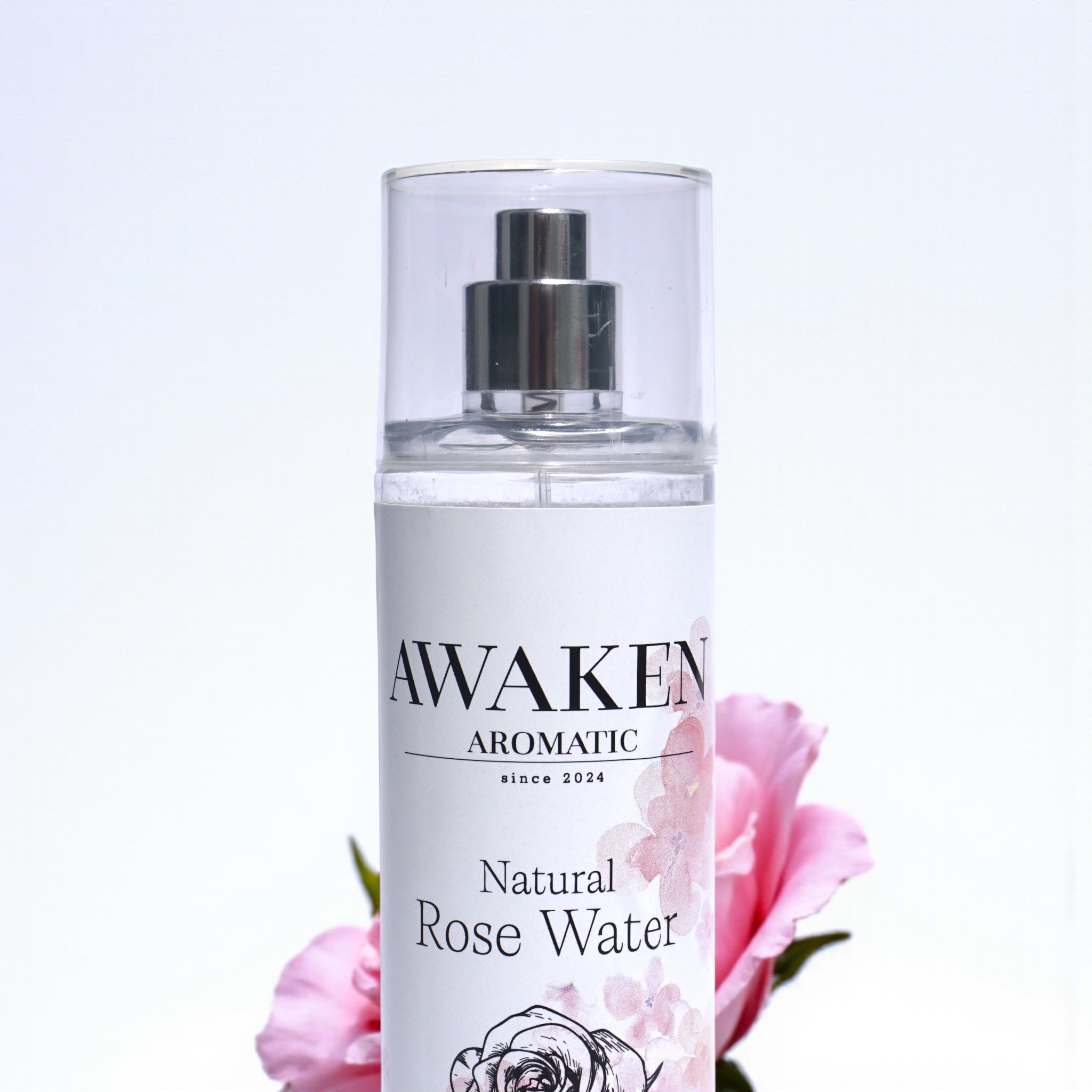 Awaken Aromatic 100% Natural Rose Water – Doğal Gül Suyu | Doğal Cilt Toniği & Aromatik Ferahlık